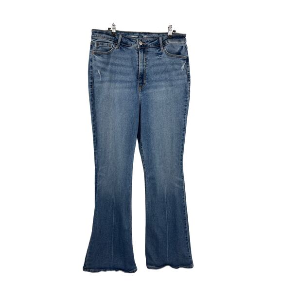 Old Navy Jeans Womens 14 Higher High Rise Flare Mary Kate Medium Wash Denim - Picture 1 of 5